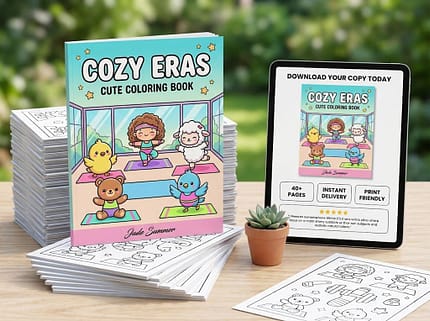 Cozy Eras - Cute Coloring Book by Jade Summer.