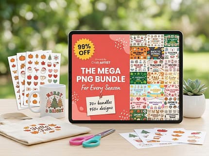 The Mega PNG Bundle sublimation designs.