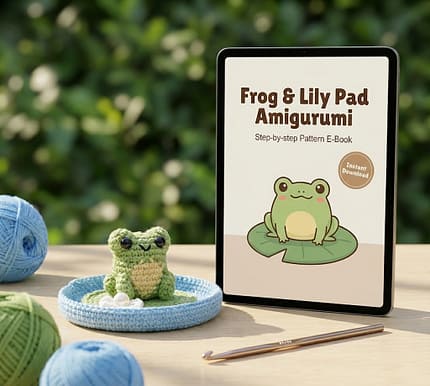 Frog Jewelry Dish Crochet Pattern