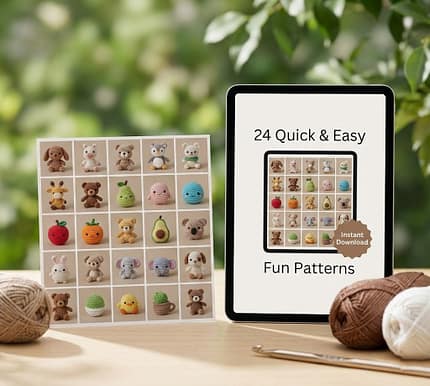 24 Quick, Fun & Easy Crochet Patterns bundle.