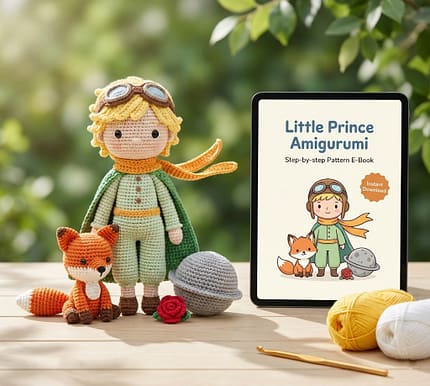 Little Prince Crochet Pattern amigurumi storybook doll