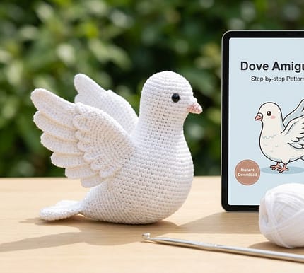 Dove Crochet Pattern amigurumi decor