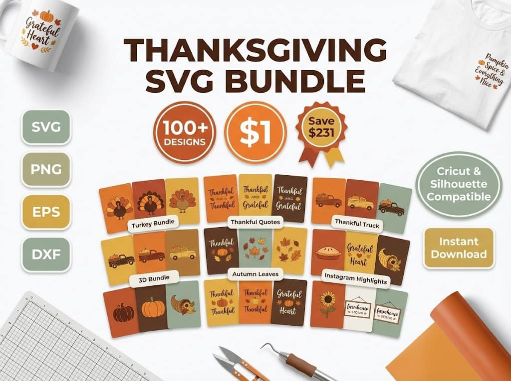 100+ Thanksgiving SVG Bundle for Cricut. 100+ Thanksgiving SVG Bundle for Cricut.