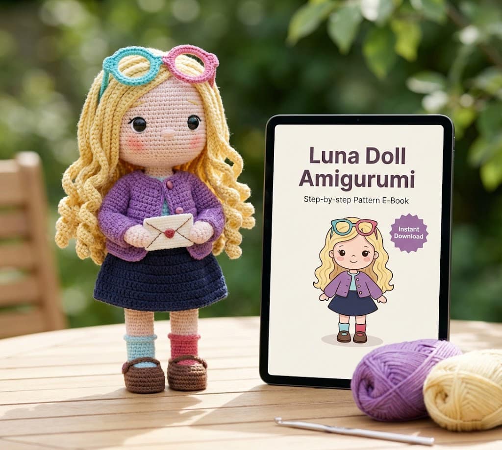 Luna the Witch Crochet Pattern: #1 Best Halloween Doll (PDF) Luna the Witch Crochet Pattern: #1 Best Halloween Doll (PDF)