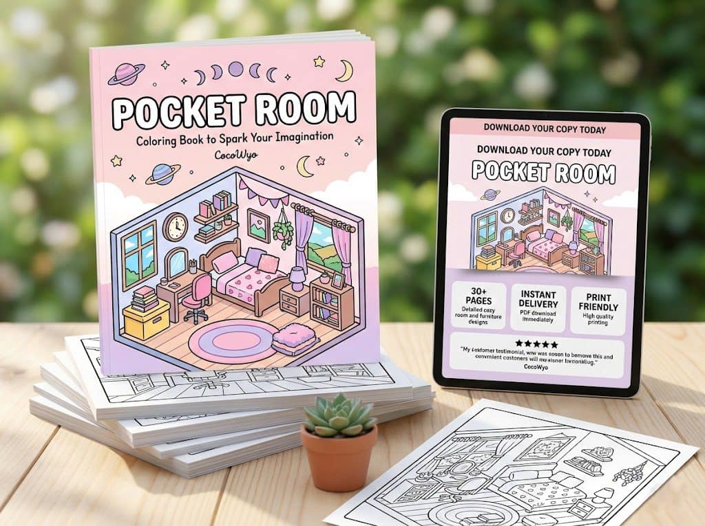 Pocket Room - Coloring Book Pocket Room - Coloring Book by CocoWyo